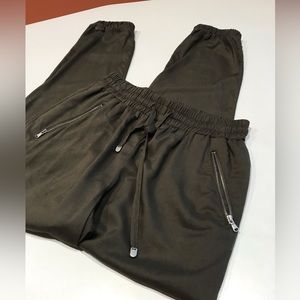 ❄️Woman’s Rayon Drawstring Pants, Zipped Pockets,  Elastic Cuffs, M